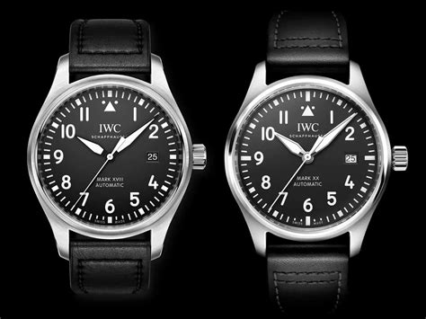 iwc mark xx bracelet|iwc mark xviii vs xx.